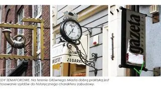 Szyldy powinny być dostosowane do historycznego charakteru zabudowy