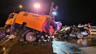 Kierowca bmw zginął na miejscu