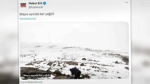 Mija połowa maja, a u nich spadł śnieg 