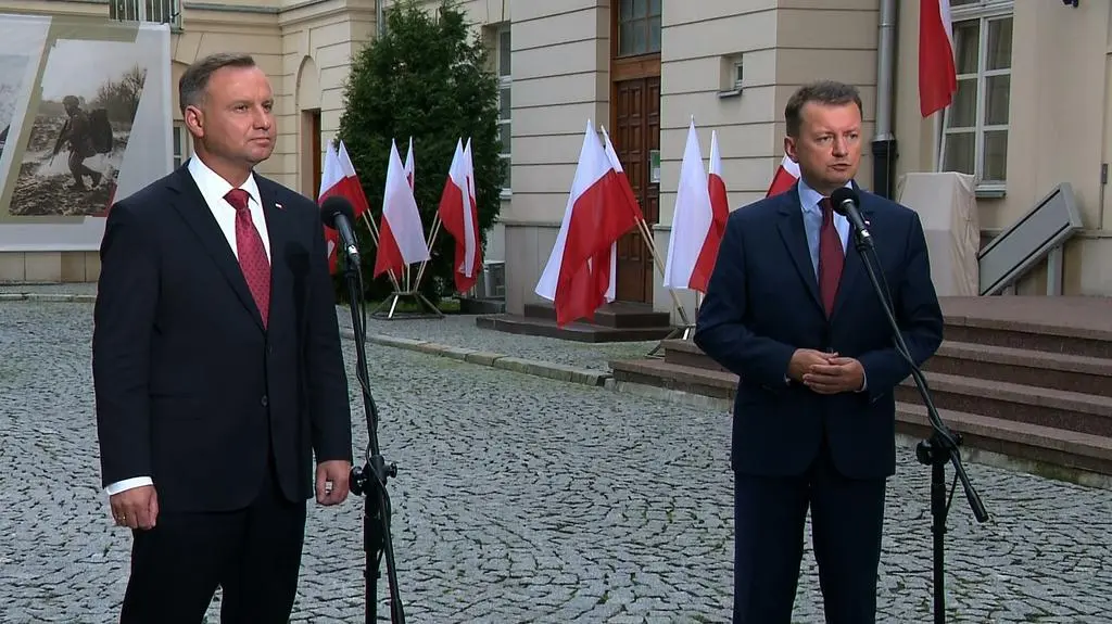Andrzej Duda i Mariusz Błaszczak