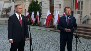 Andrzej Duda i Mariusz Błaszczak