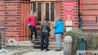 Drzwi zostały podpalone