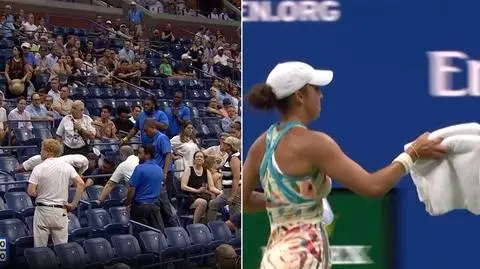 Kibic poczuł się źle. Tenisistka pospieszyła z pomocą