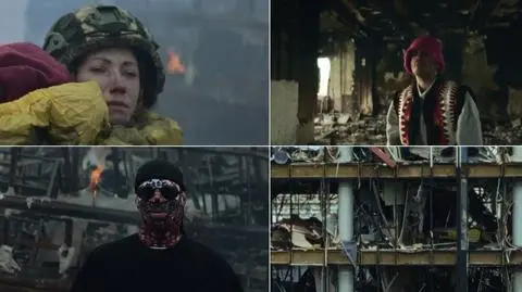 Jest teledysk do zwycięskiej piosenki Kalush Orchestra. Powstał w zrujnowanych ukraińskich miastach