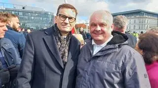 Tomasz Pietrzak z Mateuszem Morawieckim