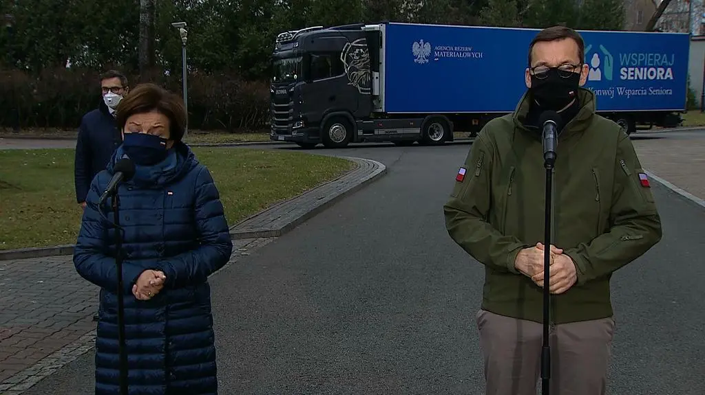 Mateusz Morawiecki i Marlena Maląg
