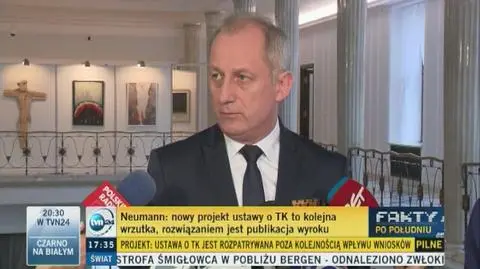 Sławomir Neumann (PO) o projekcie ustawy o TK autorstwa PiS
