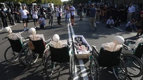 Protest medyków w Warszawie