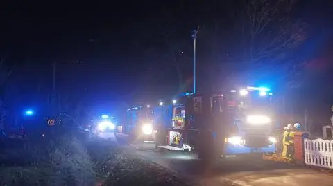 Kiedy strażacy dojechali na miejsce, pożar był bardzo rozwinięty. Z okien wydobywały się płomienie