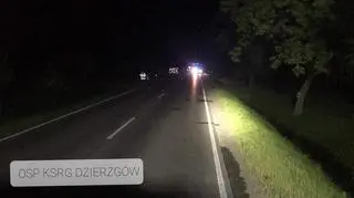 Choć droga jest prosta, to nie ma oświetlenia