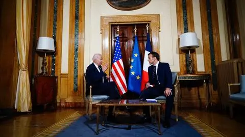 Prezydenci Francji i USA, Emmanuel Macron i Joe Biden spotkali się w Rzymie