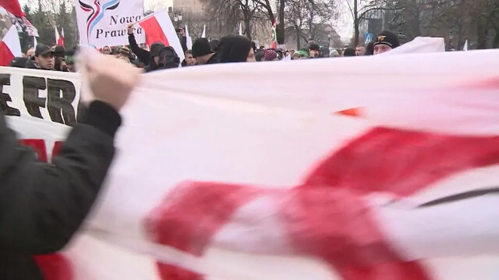 Ulicami miasta przeszła manifestacja przeciwko imigrantom z Bliskiego Wschodu