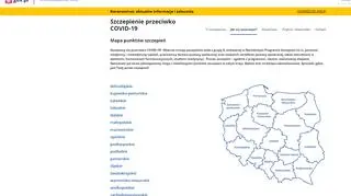 Mapa punktów szczepień