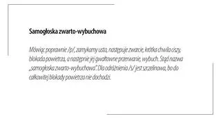 Co to jest samogłoska zwarto-wybuchowa?