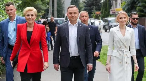 Agata Kornhauser-Duda, prezydent Andrzej Duda i Kinga Duda