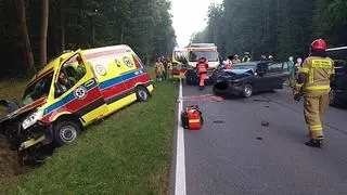 Wypadek z udziałem karetki pod Iławą