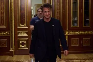 Sean Penn w Kijowie. Zdjęcie z 28 czerwca  