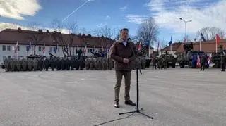 Minister Mariusz Błaszczak podczas uroczystości