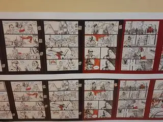 Można też przeczytać komiks o mężczyźnie, który razem z żoną wyprowadził Żydów z płonącej synagogi  
