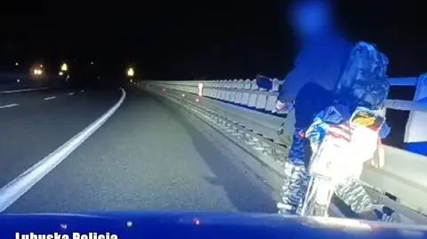 57-latek chciał przejechać ekspresówką na rowerze ponad 20 km