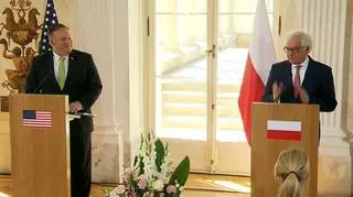 Jacek Czaputowicz i Mike Pompeo