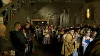 Pasterka w kopalni soli w Wieliczce