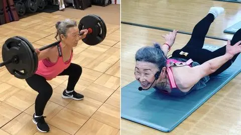 Ma 90 lat i jest prawdopodobnie najstarszą instruktorką fitness w Japonii