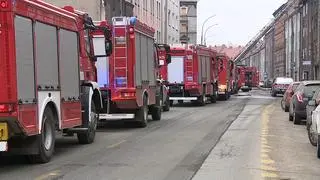 Pożar kamienicy przy ulicy Karola Miarki w Bytomiu
