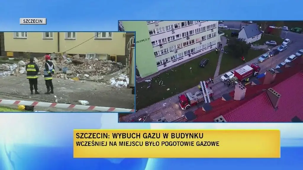 Wybuch gazu w Szczecinie