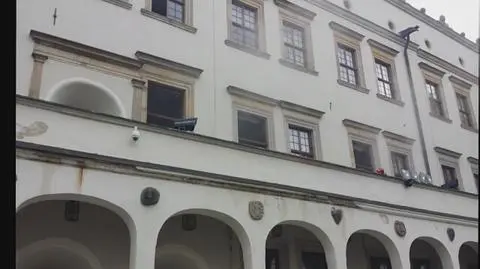 Film z ewakuacji na Zamku