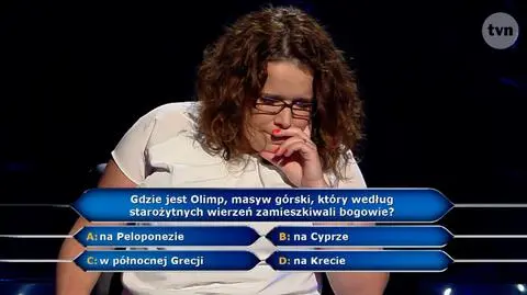 Gdzie jest Olimp? Pytanie z "Milionerów" za 75 tysięcy złotych