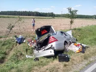 Groźne zdarzenia drogowego w powiecie inowrocławskim