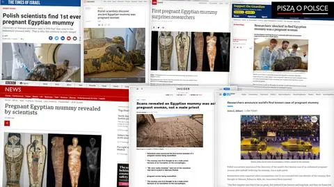 "Tajemnicza dama Muzeum Narodowego", "mamusia mumia". Światowe media o polskim odkryciu 