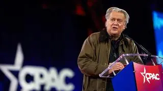 Steve Bannon na CPAC 2025