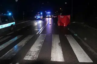 Potrącenie pieszego w Skrzyszowie