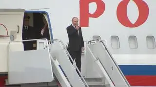 Władimir Putin wszedł do samolotu