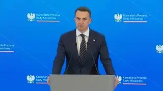 Po posiedzeniu rządu. Konferencja Adama Szłapki