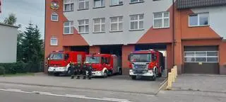 Hołd dla poległego strażaka