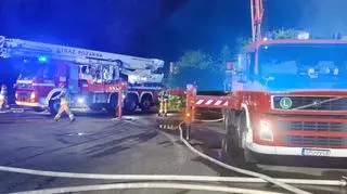 Pożar pustostanu we wsi Pogórze