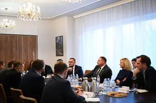 Andrij Jermak, szef biura Wołodymyra Zełenskiego, w Warszawie