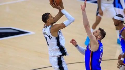 Wembanyama znów błyszczał. Spurs remisują z Thunder