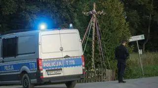 Miejsce znalezienia rosyjskiego drona w miejscowości Korsze