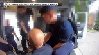 Kadr z filmu udostępnionego przez policjantów