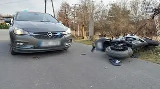 Motocyklista wiózł klefedron i ecstasy