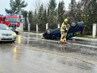 Zderzenie niedaleko Piaseczna