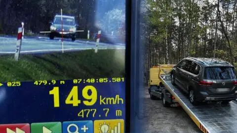 Kierowca jechał blisko 150 km/h