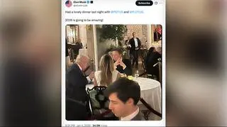 Musk stołuje się z prezydentem. "Cudowna kolacja"