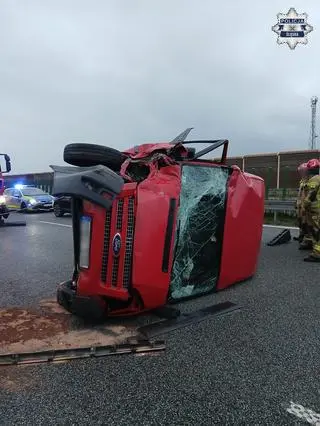 Zderzenie busów na A1