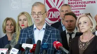 Konferencja po posiedzeniu zarządu głównego ZNP 