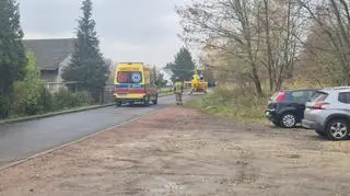 72-latek trafił do szpitala śmigłowcem